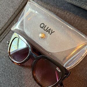 Quay Black Sunglasses with Case